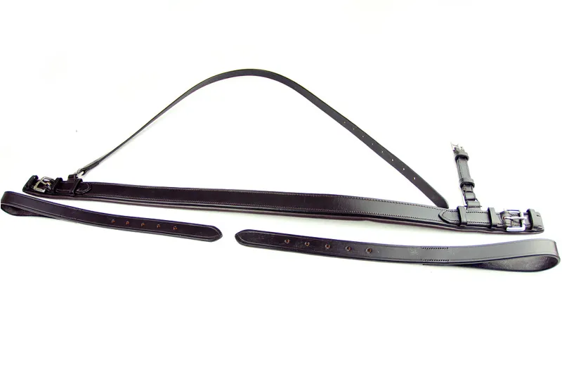 Dever Ascot Polo Padded Leather Breast Girth Brown